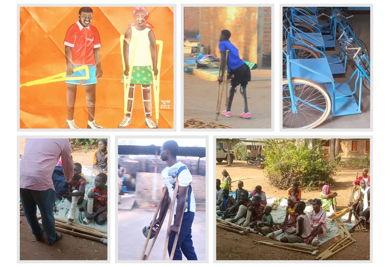 Illustration de l'AMNDP accompagnant des personnes en situation de handicap